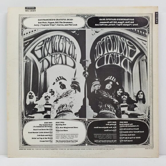 Grateful Dead WS 1689 Vinyl Record Stereo Self Titled USA Press Warner Brothers - Picture 4 of 12